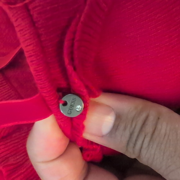 Guess | Elegant Red Ruffle Dress - Picture 10 of 10